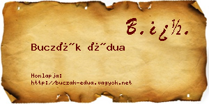 Buczák Édua névjegykártya